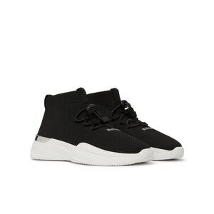 Mallet Childrens/Kids Sneakers / Black/White